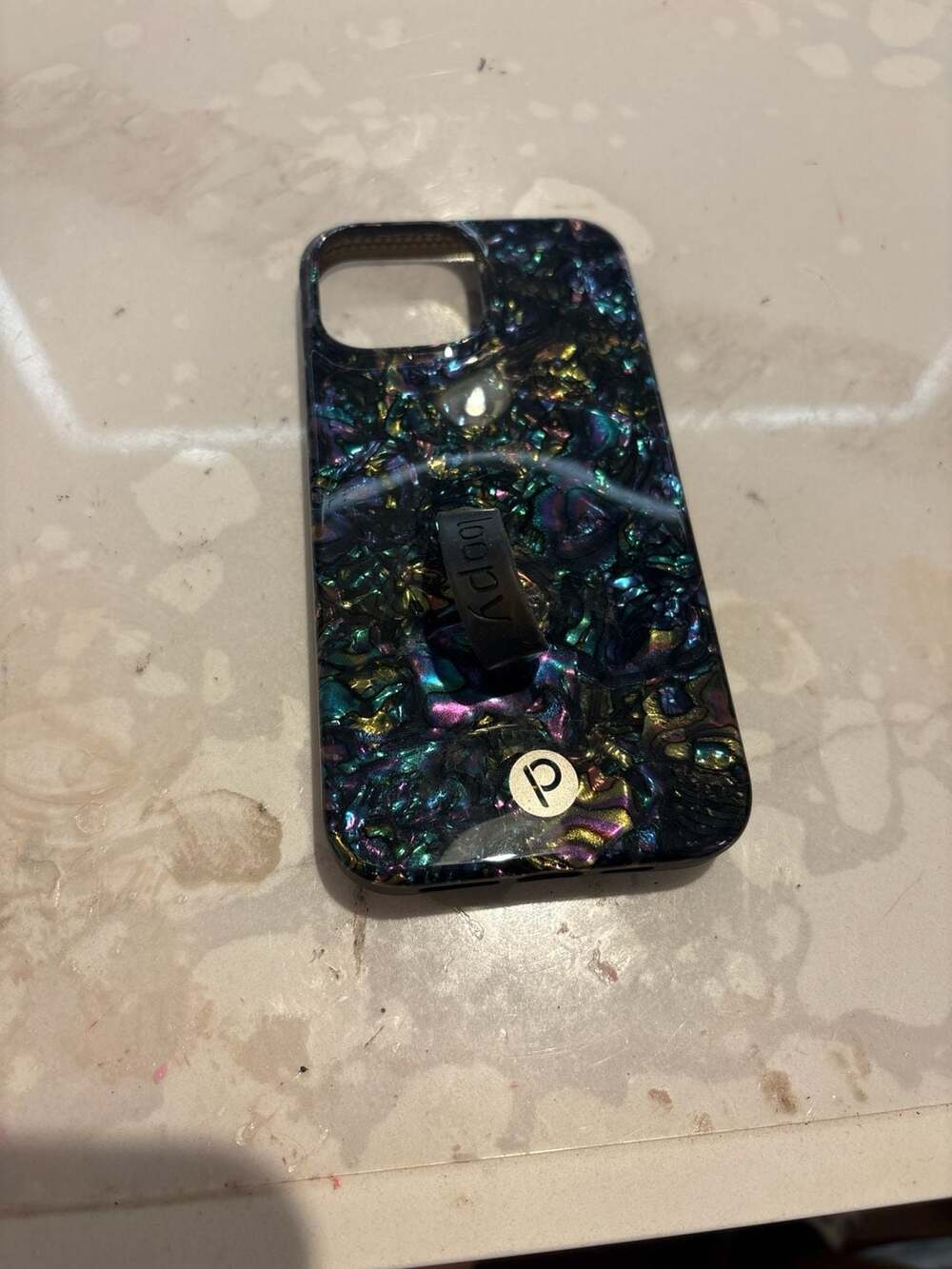 Loopy Cases iPhone 14 Pro Max Case in Midnight Abalone